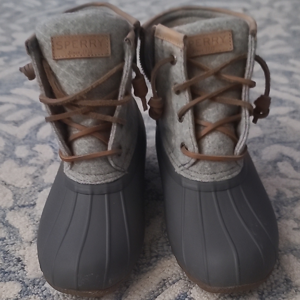 Sperry Gray and Brown Women's Boots